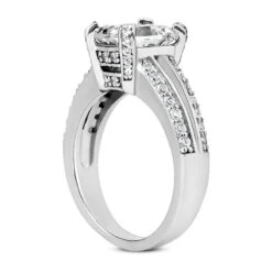 18K White Gold Diamond Engagement Ring 1.17ct 4.7mm -Urban Jewels Shop 18k gold diamond engagement ring 117ct p 34702 back white 20220426