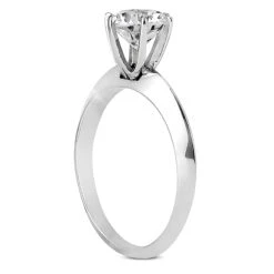 18K White Gold Diamond Engagement Ring Setting 3mm -Urban Jewels Shop 18k gold diamond engagement ring setting p 30036 back white 20220426