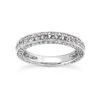 Ultra Thin 18K White Gold Diamond Engagement Wedding Ring 0.95ct