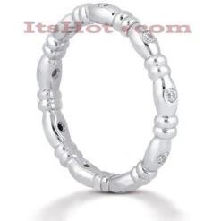 18K White Gold Diamond Eternity Band 0.14ct