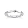 Ultra Thin 18K White Gold Diamond Eternity Band 0.35ct