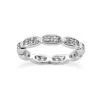 Thin 18K White Gold Diamond Eternity Band 0.72ct