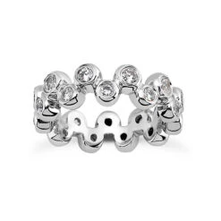 18K White Gold Diamond Eternity Band 0.99ct