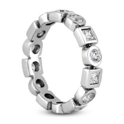 18K White Gold Diamond Eternity Band 1.12ct -Urban Jewels Shop 18k gold diamond eternity band 112ct p 30380 back white 20220420 20220426