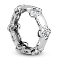 18K White Gold Diamond Eternity Band 1.20ct 7mm -Urban Jewels Shop 18k gold diamond eternity band 120ct p 30583 back white 20220426