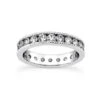 Thin 18K White Gold Diamond Eternity Band 1.54ct