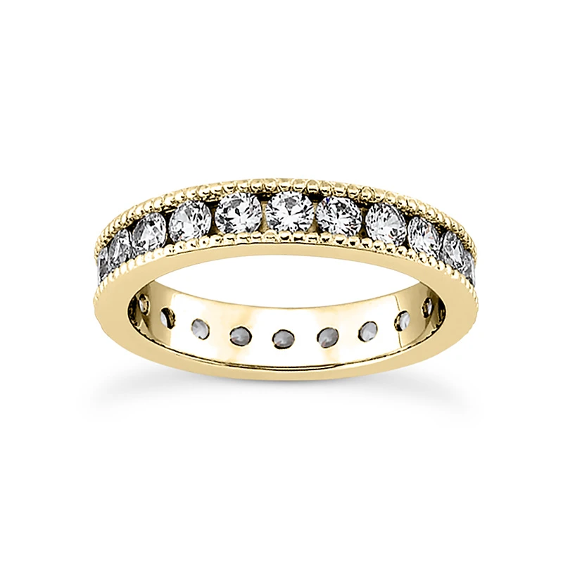 Thin 18K White Gold Diamond Eternity Band 1.54ct 2 Thin 18K White Gold Diamond Eternity Band 1.54ct - Image 2