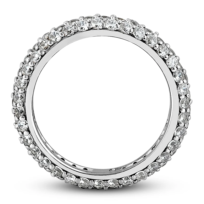 18K White Gold Diamond Eternity Band 1.70ct 9 18K White Gold Diamond Eternity Band 1.70ct - Image 9