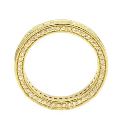 18K Yellow Gold Round And Princess Cut Diamond Eternity Band 1.93ct -Urban Jewels Shop 18k gold diamond eternity band 193ct p 30372 backye