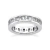 18K White Gold Diamond Eternity Band 4.29ct