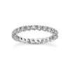 18K White Gold Diamond Eternity Band 4.55ct Round Diamonds