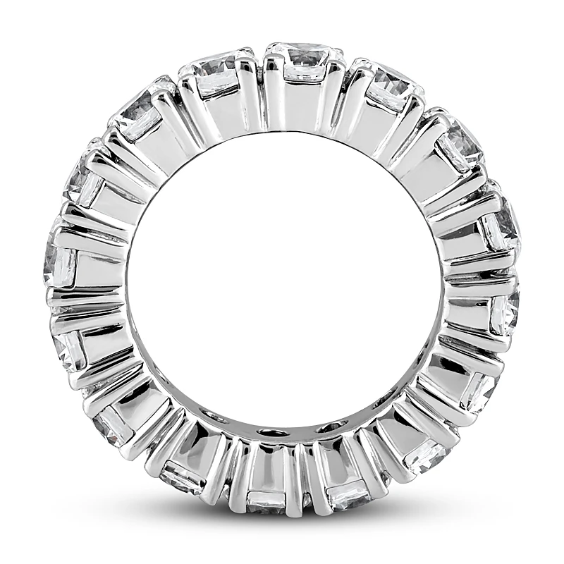 18K White Gold Diamond Eternity Band 5.60ct 5.3mm 7 18K White Gold Diamond Eternity Band 5.60ct 5.3mm - Image 7