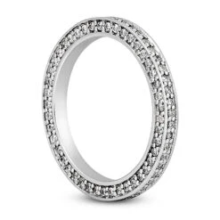 Ultra Thin 18K White Gold Diamond Eternity Ring 0.69ct -Urban Jewels Shop 18k gold diamond eternity ring 069ct p 30559 back white 20220426