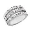 18K White Gold Diamond Right Hand Ring 0.64ct 11.1mm