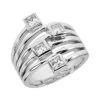 18K White Gold Diamond Right Hand Ring 0.68ct