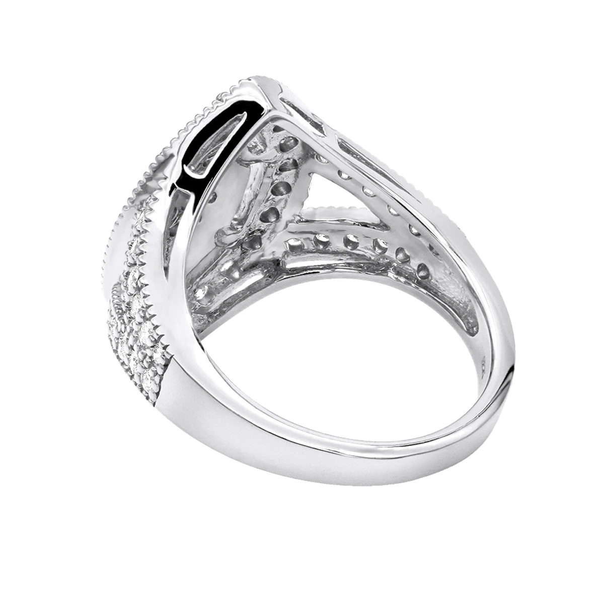 18K Yellow Gold Diamond Right Hand Ring For Women Tear Drop Shape 1.08ct 4 18K Yellow Gold Diamond Right Hand Ring For Women Tear Drop Shape 1.08ct - Image 4