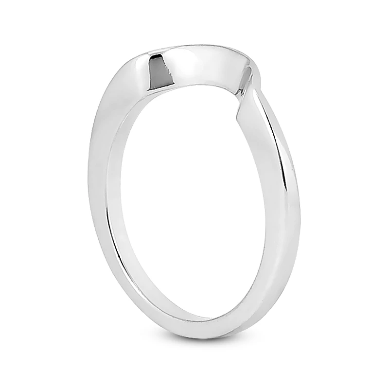 Ultra Thin 18K White Gold Engagement Ring Band 1.5mm 4 Ultra Thin 18K White Gold Engagement Ring Band 1.5mm - Image 4