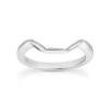 18K White Gold Wedding Band Thin Engagement Ring 1.5mm