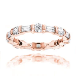 Thin 18K White Gold Eternity Band Round Baguette Diamonds 2.05ct 7 Thin 18K White Gold Eternity Band Round Baguette Diamonds 2.05ct -Urban Jewels Shop 18k gold eternity band round baguette diamonds 310ct p 23023 ro
