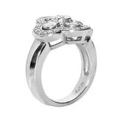 18K White Gold Right Hand Ladies Diamond Ring 0.86ct -Urban Jewels Shop 18k gold right hand ladies diamond ring 086ct p 31563 back white 20220426