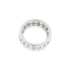 18K White Gold Round Diamond Circle Of Love Pendant 0.32ct -Urban Jewels Shop 18k gold round diamond circle of love pendant 032ct p 5663 backwh