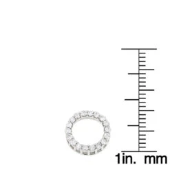 18K White Gold Round Diamond Circle Of Love Pendant 0.32ct -Urban Jewels Shop 18k gold round diamond circle of love pendant 032ct p 5663 rulerwh