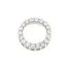 18K White Gold Round Diamond Circle Of Love Pendant 0.32ct