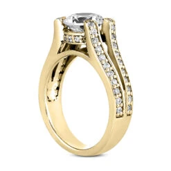 18K White Gold Round Diamond Engagement Ring 1.22ct -Urban Jewels Shop 18k gold round diamond engagement ring 122ct p 34648 back yellow 20220420 20220426