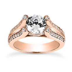 18K White Gold Round Diamond Engagement Ring 1.22ct -Urban Jewels Shop 18k gold round diamond engagement ring 122ct p 34648 rose 20220426