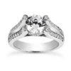 18K White Gold Round Diamond Engagement Ring 1.22ct