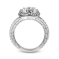 18K White Gold Round Diamond Engagement Ring 1.53ct 7.7mm 5 18K White Gold Round Diamond Engagement Ring 1.53ct 7.7mm -Urban Jewels Shop 18k gold round diamond engagement ring 153ct p 34640 additional white
