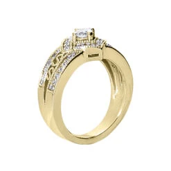 18K White Gold Round Diamond Ladies Ring 0.49ct -Urban Jewels Shop 18k gold round diamond ladies ring 049ct p 32828 back yellow 20220420 20220426