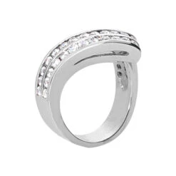18K White Gold Round Diamond Ladies Ring 1.05ct 13mm -Urban Jewels Shop 18k gold round diamond ladies ring 105ct p 32144 back white 20220426
