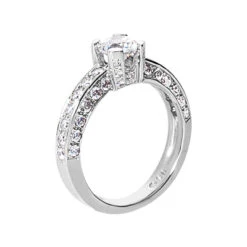 18K White Gold Round Diamond Ladies Ring 1.83ct 4.1mm -Urban Jewels Shop 18k gold round diamond ladies ring 183ct p 32796 back white 20220420 20220426