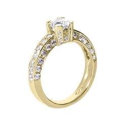 18K White Gold Round Diamond Ladies Ring 1.83ct 4.1mm -Urban Jewels Shop 18k gold round diamond ladies ring 183ct p 32796 back yellow 20220420 20220426