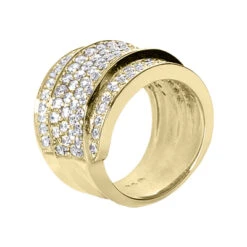 18K White Gold Round Diamond Ladies Ring 2.90ct -Urban Jewels Shop 18k gold round diamond ladies ring 290ct p 32676 back yellow 20220420 20220426