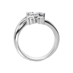 18K White Gold Round Diamond Right Hand Ladies Ring 0.59ct 19.9mm -Urban Jewels Shop 18k gold round diamond right hand ladies ring 059ct p 31527 back white 20220426