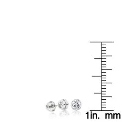 18K White Gold Solitaire Round Diamond Bezel Stud Earrings 0.5ct 11 18K White Gold Solitaire Round Diamond Bezel Stud Earrings 0.5ct -Urban Jewels Shop 18k gold solitaire round diamond bezel stud earrings 05ct rulerwh