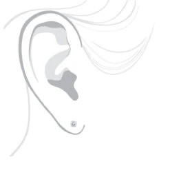 18K White Gold Solitaire Round Diamond Stud Earrings 0.50ct -Urban Jewels Shop 18k gold solitaire round diamond stud earrings 050ct bodwh