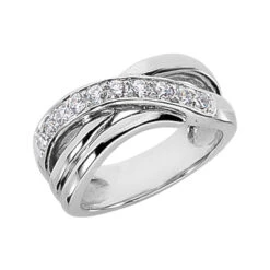 18K White Gold Women's Diamond Ring 0.40ct