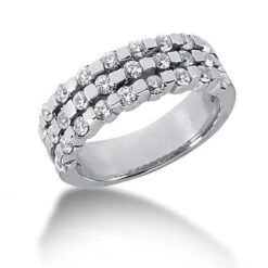 18K White Gold Women's Diamond Ring 0.81ct
