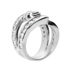 18K White Gold Women's Diamond Ring 2.81ct 6 18K White Gold Women's Diamond Ring 2.81ct -Urban Jewels Shop 18k gold womens diamond ring 281ct p 32798 back white 20220426