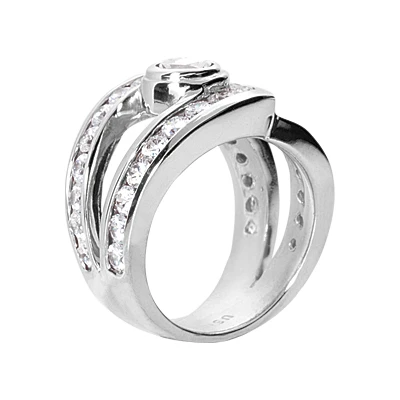 18K White Gold Women's Diamond Ring 2.81ct 3 18K White Gold Women's Diamond Ring 2.81ct - Image 3