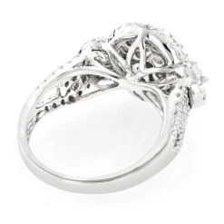 2 Carat Diamond Engagement Ring Cluster Set Diamonds 14K White Gold By Luxurman 9 2 Carat Diamond Engagement Ring Cluster Set Diamonds 14K White Gold By Luxurman -Urban Jewels Shop 2 carat diamond engagement ring cluster set diamonds 14k gold by luxurman backwh