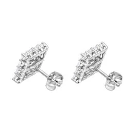 2 Carat Luxurman Square Shape Round Diamond Earrings Studs 14K White Gold 9 2 Carat Luxurman Square Shape Round Diamond Earrings Studs 14K White Gold -Urban Jewels Shop 2 carat luxurman square shape round diamond earrings studs in 14k gold backwh