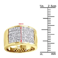5 Row Princess Cut Diamond Ring 2.52ct 14K White Gold Wedding Band 19 5 Row Princess Cut Diamond Ring 2.52ct 14K White Gold Wedding Band -Urban Jewels Shop 5 row princess cut diamond ring 252ct 14k gold wedding band p 46444 rulerye