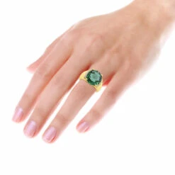 6 Carat Green Emerald Diamond Ring 14K Yellow Gold 0.15ct 14 6 Carat Green Emerald Diamond Ring 14K Yellow Gold 0.15ct -Urban Jewels Shop 6 carat green emerald diamond ring 14k gold 015ct p 29465 bodye
