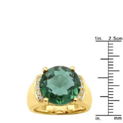 6 Carat Green Emerald Diamond Ring 14K Yellow Gold 0.15ct 15 6 Carat Green Emerald Diamond Ring 14K Yellow Gold 0.15ct -Urban Jewels Shop 6 carat green emerald diamond ring 14k gold 015ct p 29465 rulerye