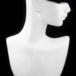 9-9.5mm 14K Yellow Gold White Fresh Water Pearl Earrings -Urban Jewels Shop 9 95mm 14k gold white fresh water pearl earrings p 5907bod