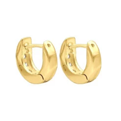 9mm Huggies 14K Yellow Gold Small Diamond Hoop Earrings For Children 0.15ct -Urban Jewels Shop 9mm huggies real 14k gold small diamond hoop earrings for children 015ct 018004 backye 20211228